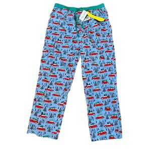 Matilda Jane Adult Christmas Lounge Pants Red Car Pajama Pants Unisex Large NWT